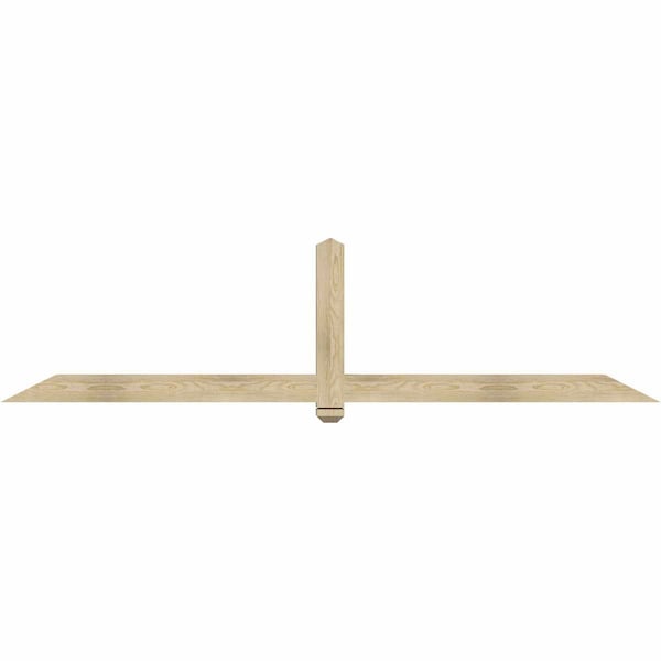 Ekena Millwork Eugene Rough Sawn Timber Gable Bracket, Douglas Fir, 96"W x 24"H x 4"D x 4"F, 6/12 Pitch GBW096X24X0404EUG00RDF - main